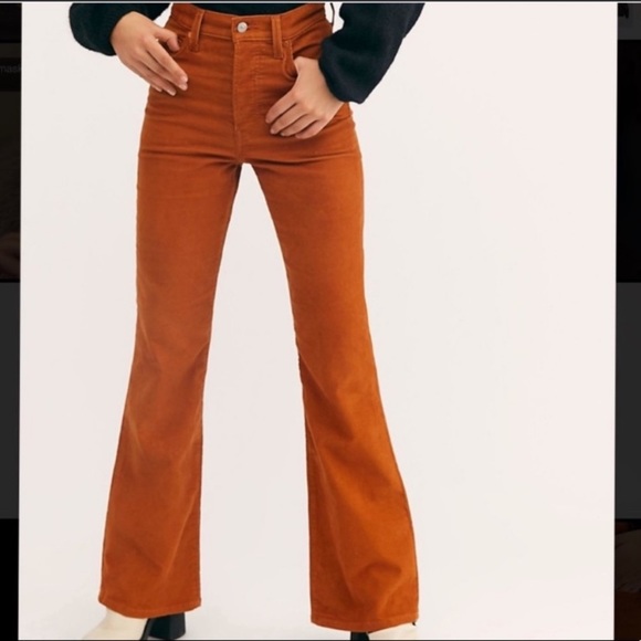 Levis Ribcage Corduroy Flare Jean In 